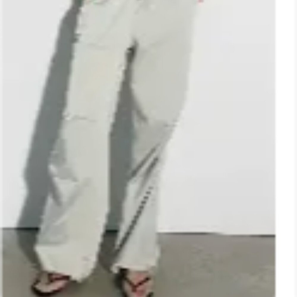 Zara Light Gray Track Joggers - Picture 7 of 7